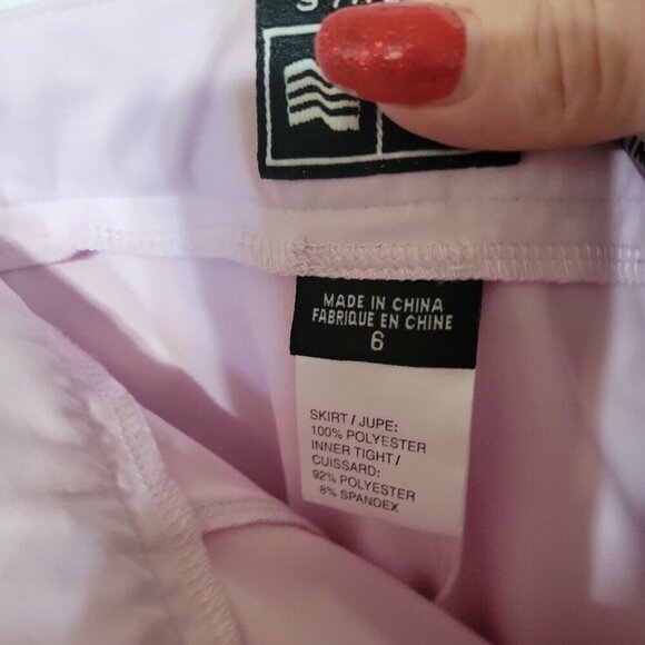 adidas stretch skort Violet Climate Control Size 6 - Picture 3 of 4